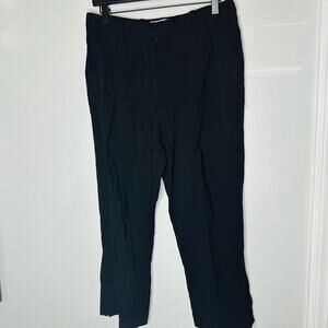 3.1 PHILLIP LIM Women's Black Trouser Style Crepe Pleated Pants Size 6